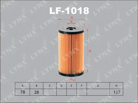 LYNXauto LF-1018 - Fuel filter autospares.lv