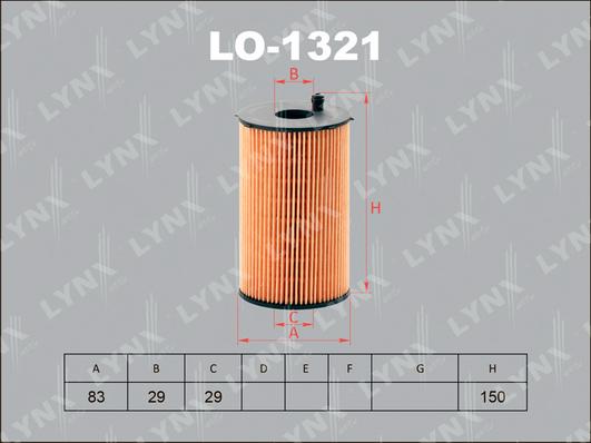 LYNXauto LO-1321 - Oil Filter autospares.lv