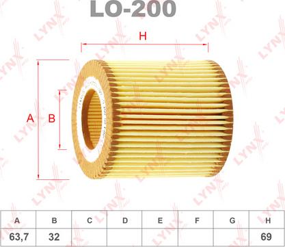 LYNXauto LO-200 - Oil Filter autospares.lv