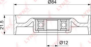 LYNXauto PB-5052 - Pulley, v-ribbed belt autospares.lv