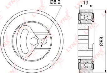 LYNXauto PB-5073 - Pulley, v-ribbed belt autospares.lv