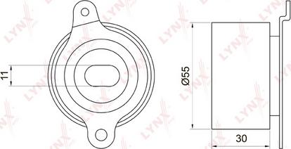 LYNXauto PB-1017 - Tensioner Pulley, timing belt autospares.lv