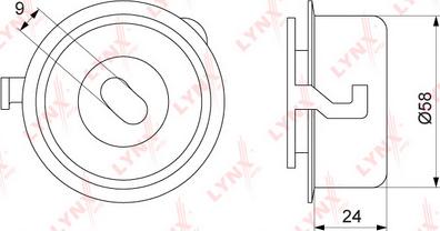 LYNXauto PB-1274 - Tensioner Pulley, timing belt autospares.lv