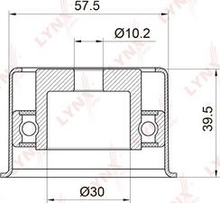 LYNXauto PB-3018 - Deflection / Guide Pulley, timing belt autospares.lv