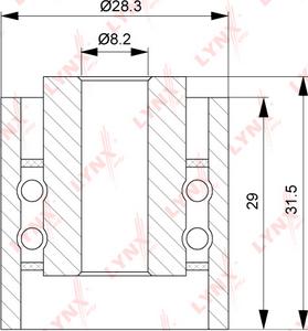 LYNXauto PB-3079 - Deflection / Guide Pulley, timing belt autospares.lv