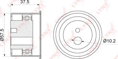 LYNXauto PB-3165 - Deflection / Guide Pulley, timing belt autospares.lv