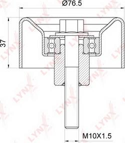 LYNXauto PB-7149 - Pulley, v-ribbed belt autospares.lv