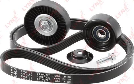 LYNXauto PK-5007 - V-Ribbed Belt Set autospares.lv