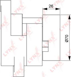 LYNXauto PT-3285 - Belt Tensioner, v-ribbed belt autospares.lv