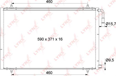 LYNXauto RC-0401 - Condenser, air conditioning autospares.lv