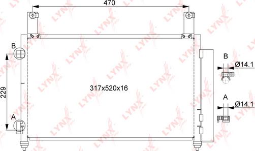 LYNXauto RC-0030 - Condenser, air conditioning autospares.lv