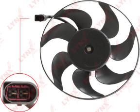 LYNXauto RF-1510 - Fan, radiator autospares.lv