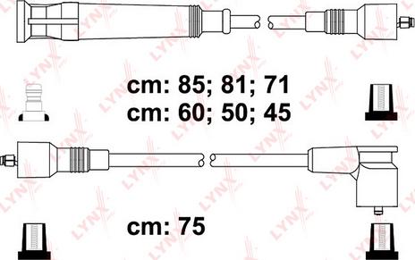 LYNXauto SPC1404 - Ignition Cable Kit autospares.lv