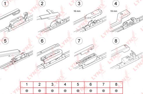 LYNXauto XF550 - Wiper Blade autospares.lv