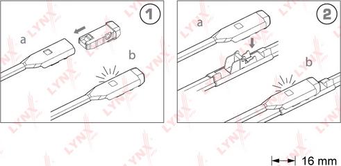 LYNXauto XF6040B - Wiper Blade autospares.lv