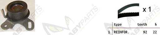 Mabyparts OBK010491 - Timing Belt Set autospares.lv