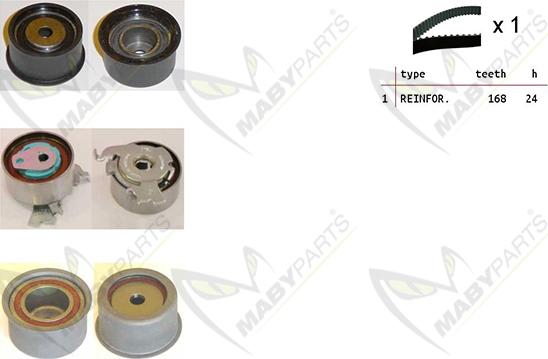 Mabyparts OBK010441 - Timing Belt Set autospares.lv