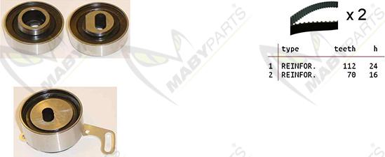 Mabyparts OBK010464 - Timing Belt Set autospares.lv