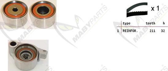 Mabyparts OBK010466 - Timing Belt Set autospares.lv