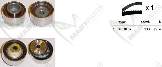 Mabyparts OBK010467 - Timing Belt Set autospares.lv