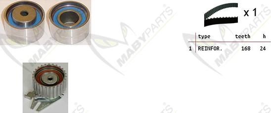 Mabyparts OBK010418 - Timing Belt Set autospares.lv