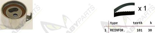 Mabyparts OBK010487 - Timing Belt Set autospares.lv