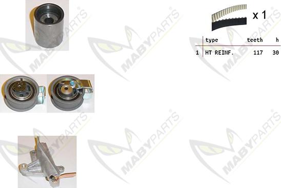 Mabyparts OBK010429 - Timing Belt Set autospares.lv