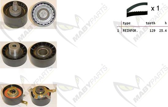 Mabyparts OBK010420 - Timing Belt Set autospares.lv