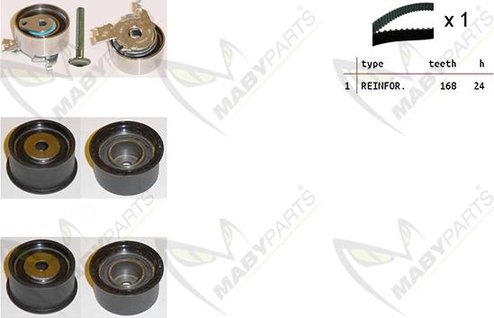 Mabyparts OBK010423 - Timing Belt Set autospares.lv