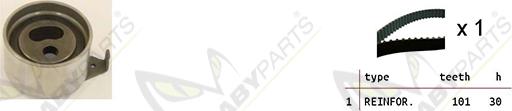 Mabyparts OBK010473 - Timing Belt Set autospares.lv