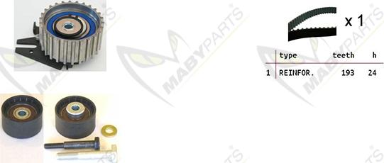 Mabyparts OBK010096 - Timing Belt Set autospares.lv