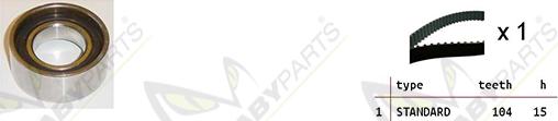 Mabyparts OBK010044 - Timing Belt Set autospares.lv