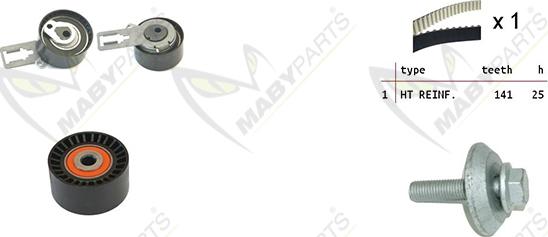 Mabyparts OBK010041 - Timing Belt Set autospares.lv