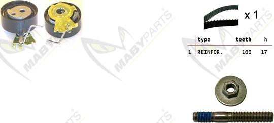 Mabyparts OBK010043 - Timing Belt Set autospares.lv