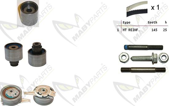 Mabyparts OBK010088 - Timing Belt Set autospares.lv