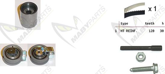 Mabyparts OBK010075 - Timing Belt Set autospares.lv