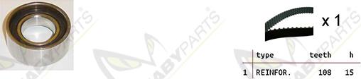 Mabyparts OBK010076 - Timing Belt Set autospares.lv