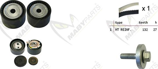 Mabyparts OBK010147 - Timing Belt Set autospares.lv