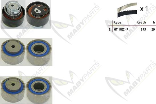 Mabyparts OBK010153 - Timing Belt Set autospares.lv