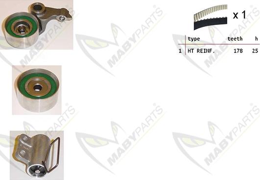 Mabyparts OBK010160 - Timing Belt Set autospares.lv