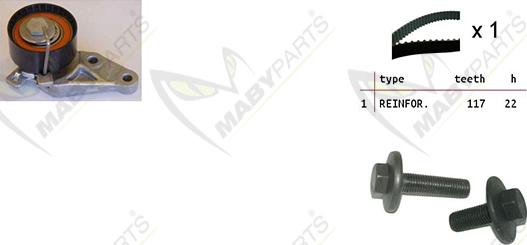 Mabyparts OBK010100 - Timing Belt Set autospares.lv