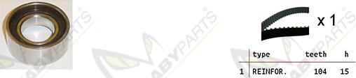 Mabyparts OBK010110 - Timing Belt Set autospares.lv