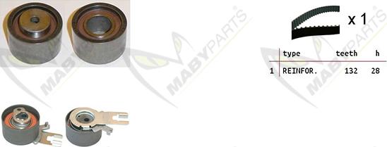 Mabyparts OBK010118 - Timing Belt Set autospares.lv