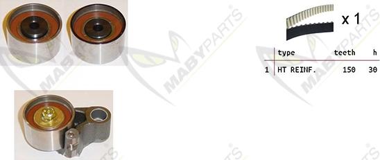 Mabyparts OBK010189 - Timing Belt Set autospares.lv