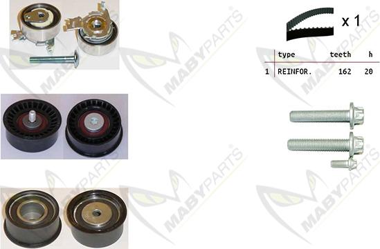 Mabyparts OBK010133 - Timing Belt Set autospares.lv