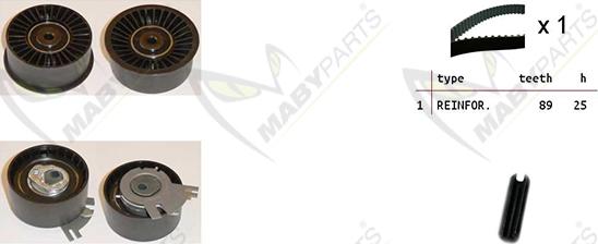 Mabyparts OBK010120 - Timing Belt Set autospares.lv