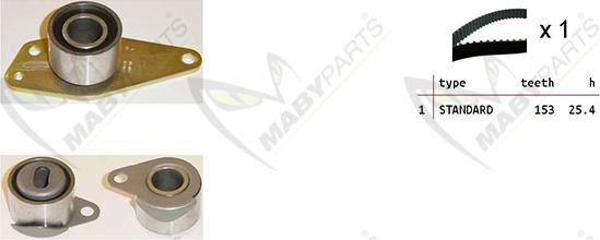 Mabyparts OBK010302 - Timing Belt Set autospares.lv
