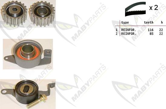 Mabyparts OBK010310 - Timing Belt Set autospares.lv