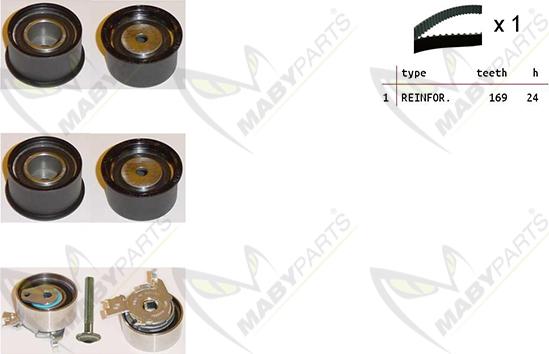 Mabyparts OBK010311 - Timing Belt Set autospares.lv