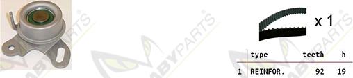 Mabyparts OBK010388 - Timing Belt Set autospares.lv